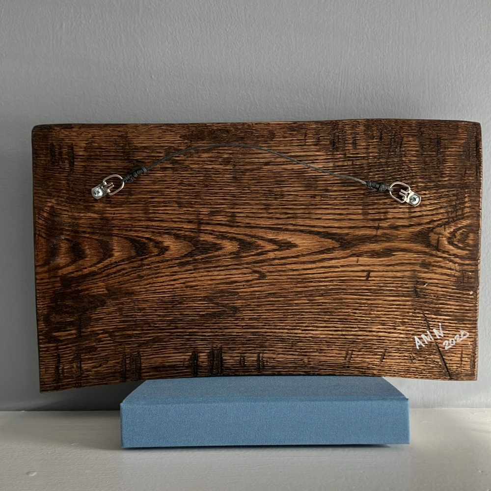 Handmade Hanging Wooden Lion Photo Holder - Picture 5 of 9